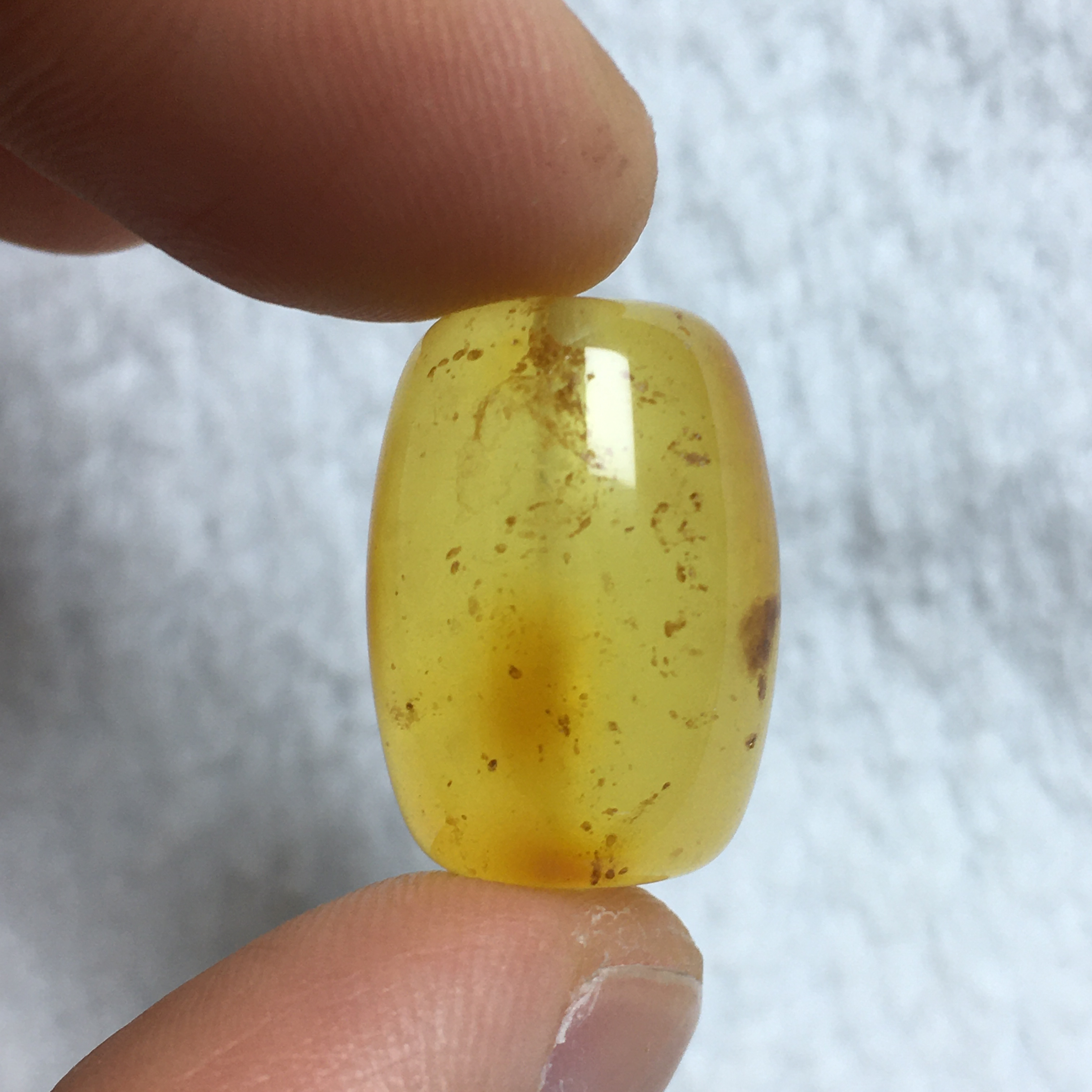 有瑕蜜蜡桶珠配珠 约20×14.4mm原石手作天然原矿保真无烤色无优化