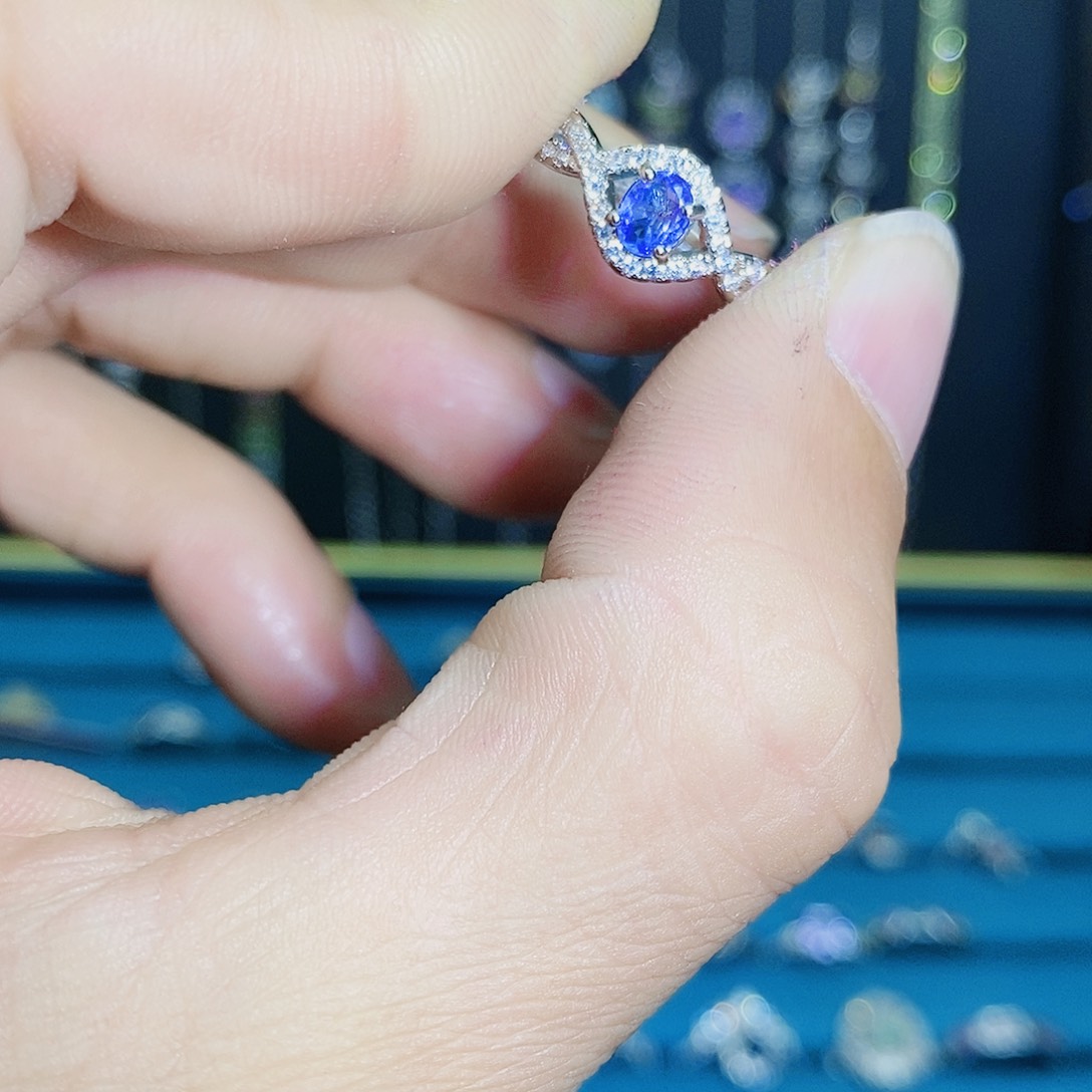 紫晶珠宝半成品银S925镶嵌