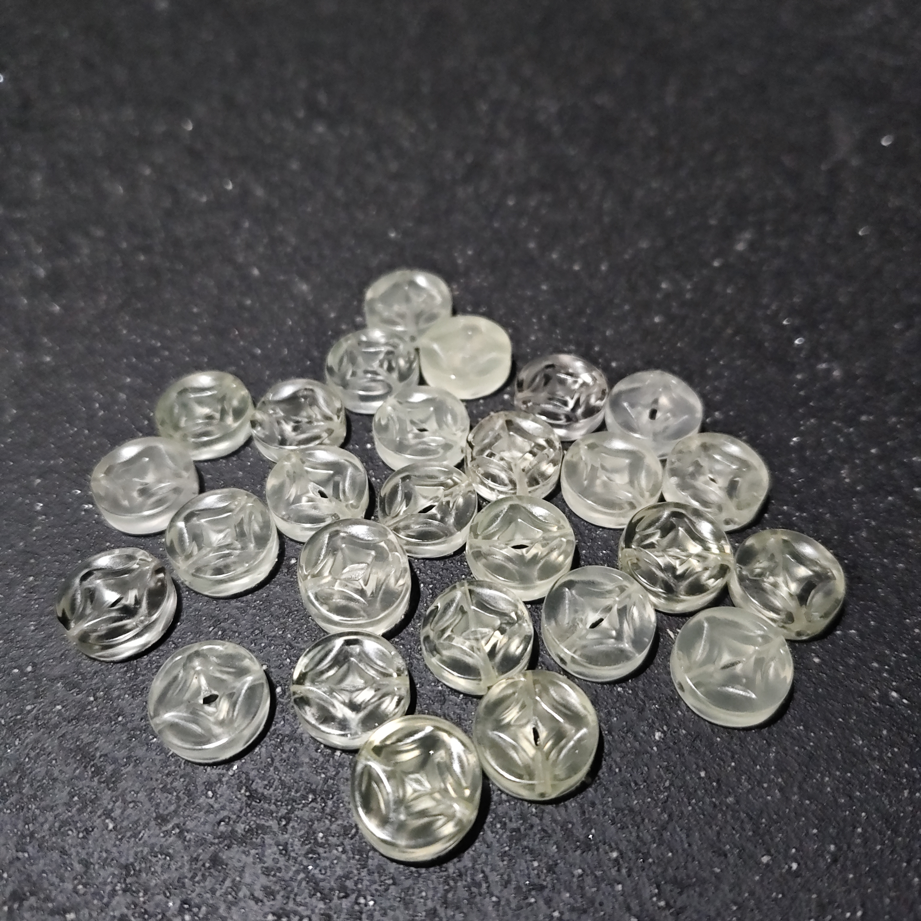 【黑胖珠宝】H1380 黄水晶钱币（拍一发二）配件多样性发其一