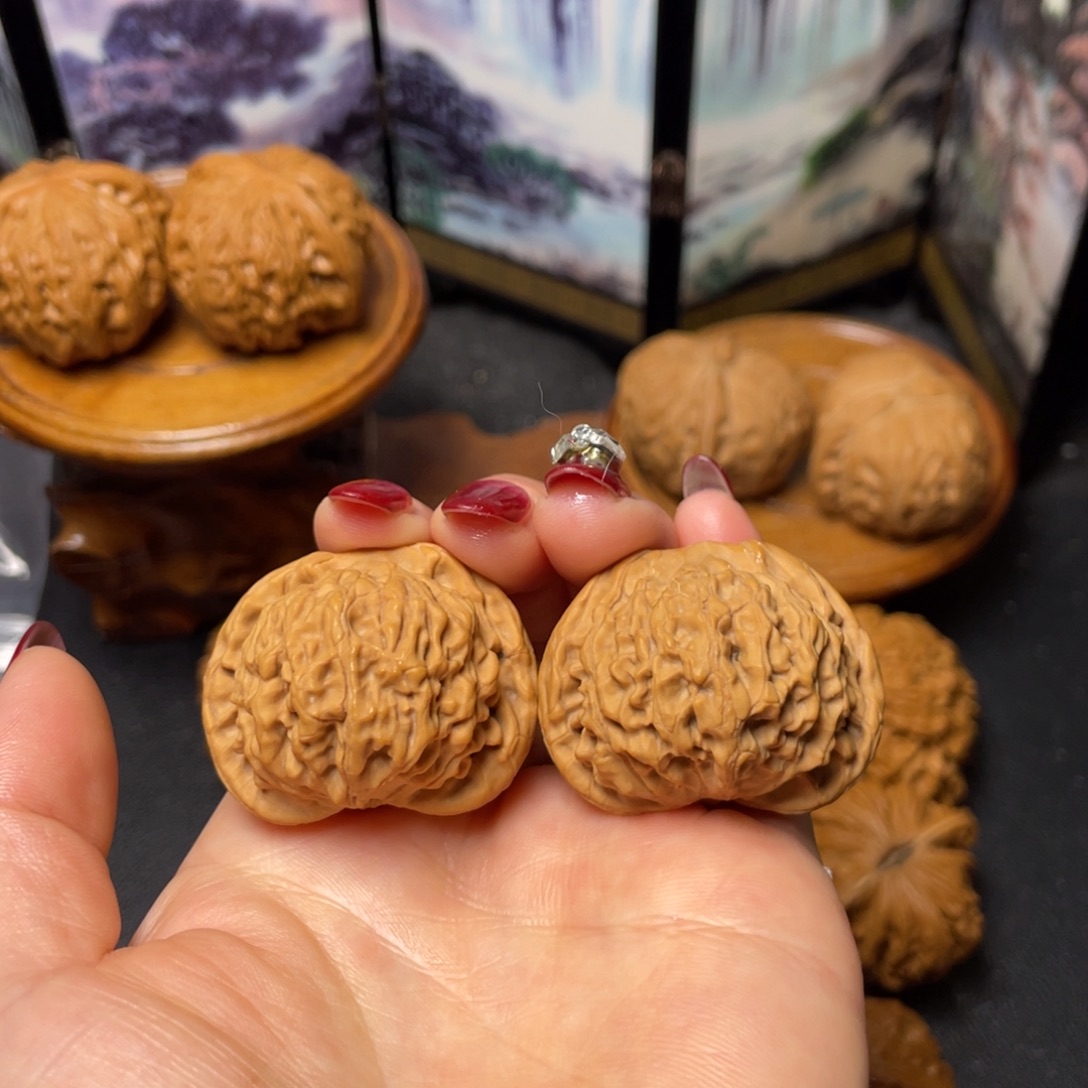 文玩核桃把件38全品天地圆