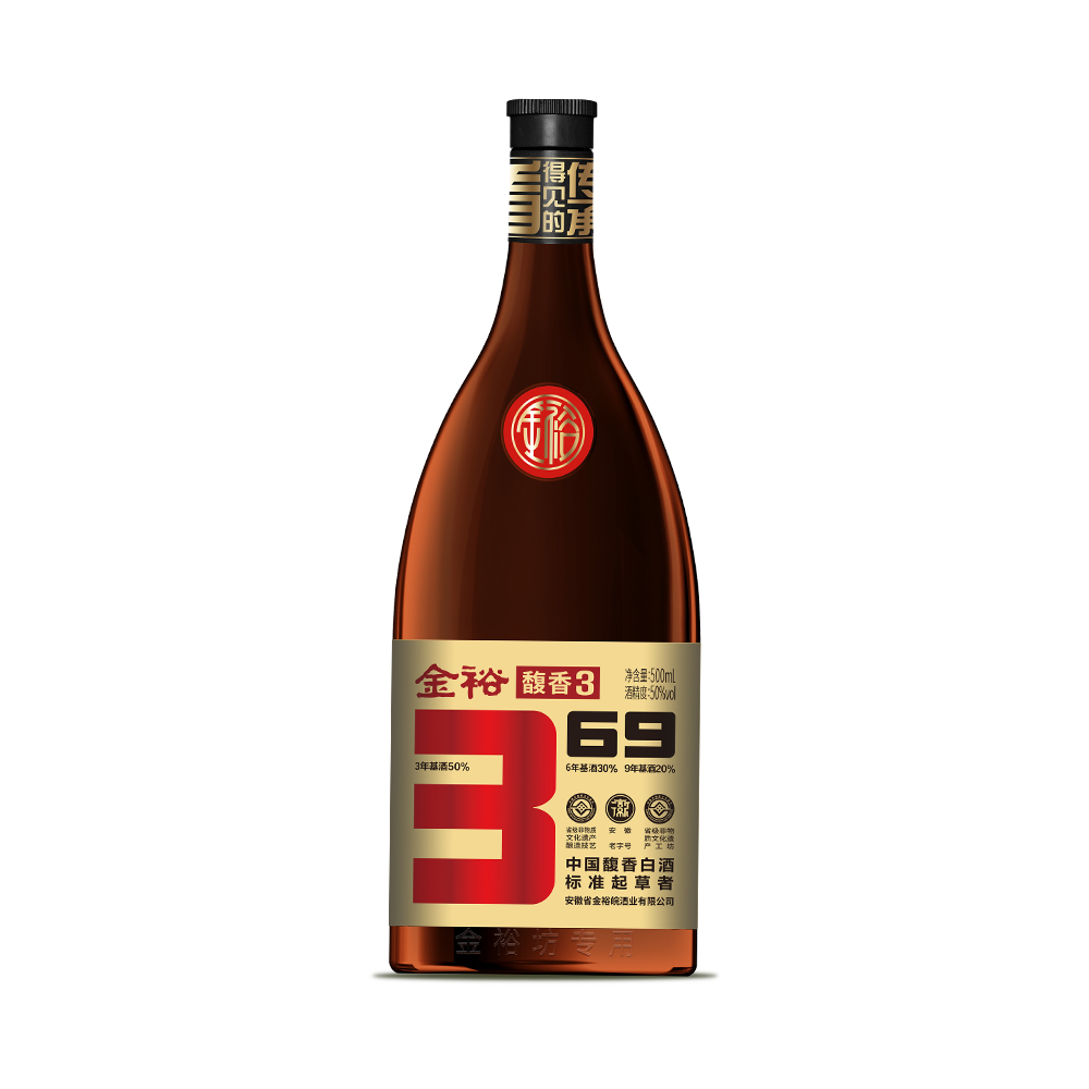 JINYUWAN/金裕皖金裕馥香3馥香型白酒（千金福袋）50度500ml