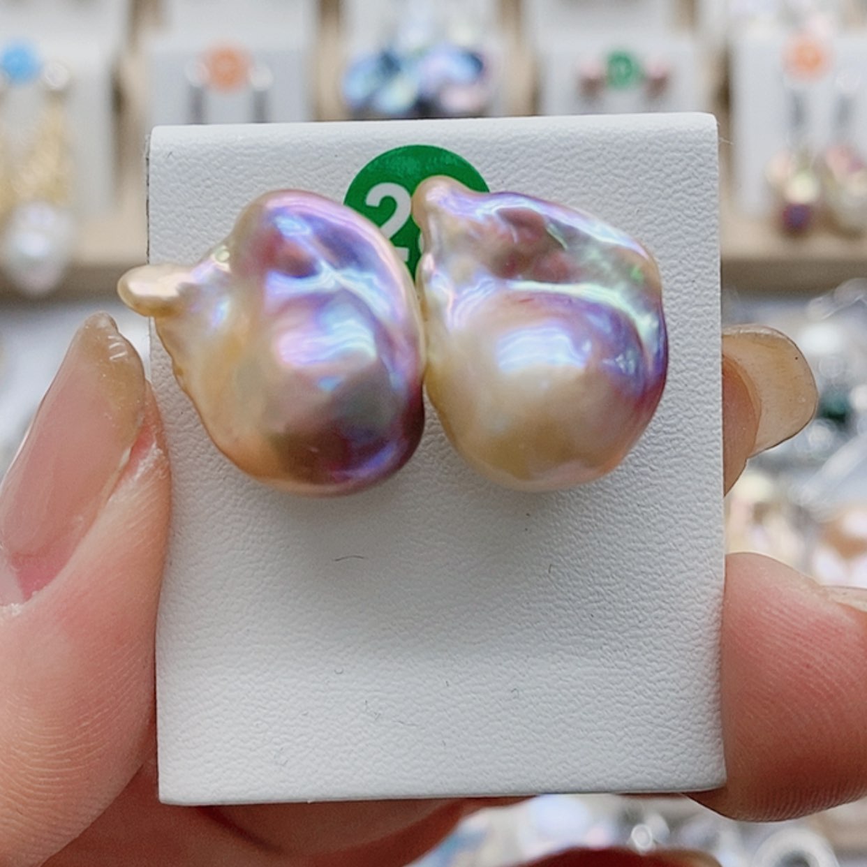 【闪购商品】淡水珍珠耳饰银S925镶嵌