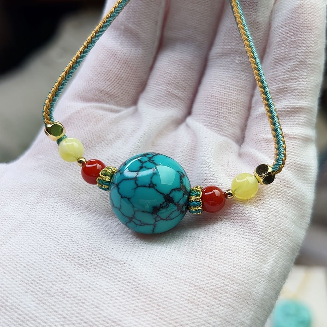 绿松石珠宝奇石未镶嵌狼***h