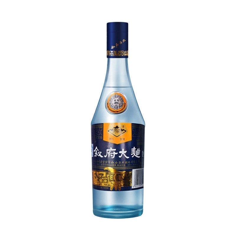 叙府【主播】 大曲蓝标  500ml 浓香型白酒 光瓶装 自饮口粮酒
