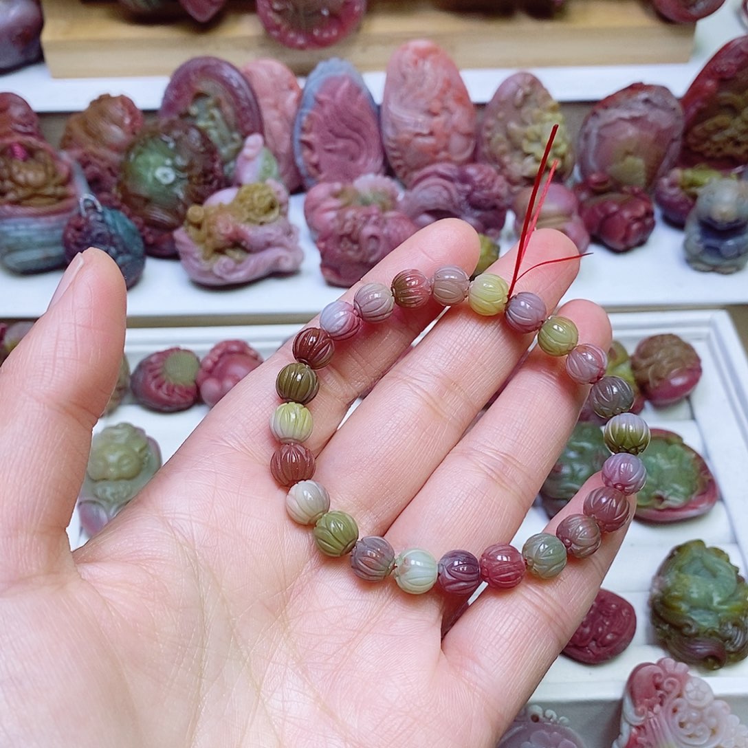 玛瑙/玉髓盐源玛瑙手链未镶嵌