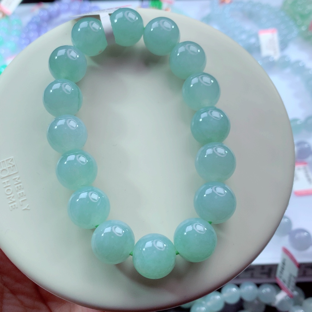 翡翠未镶嵌手链卡13.2