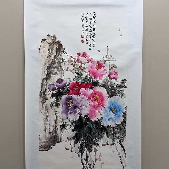 国画石春秀精品纯手绘4.5平尺