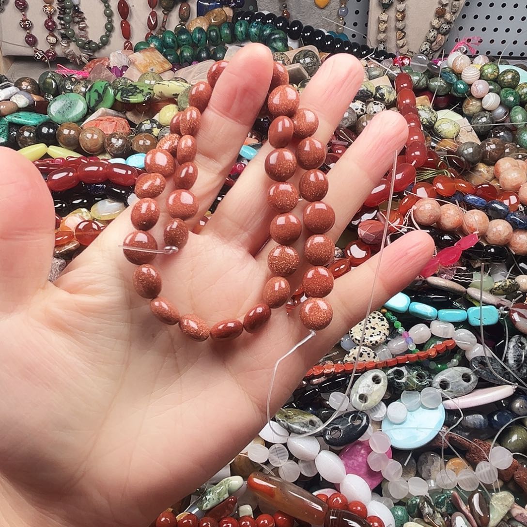 玛瑙/玉髓未镶嵌珠宝半成品金沙