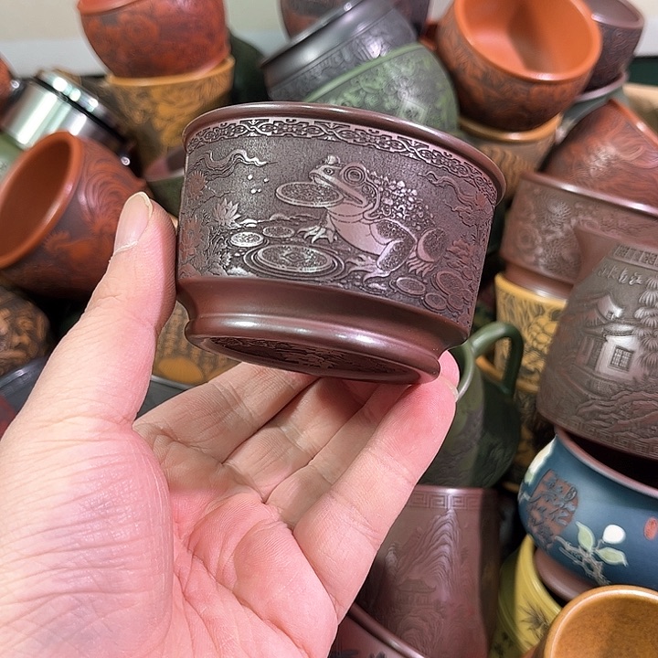 茶杯紫砂全手工紫砂主人杯