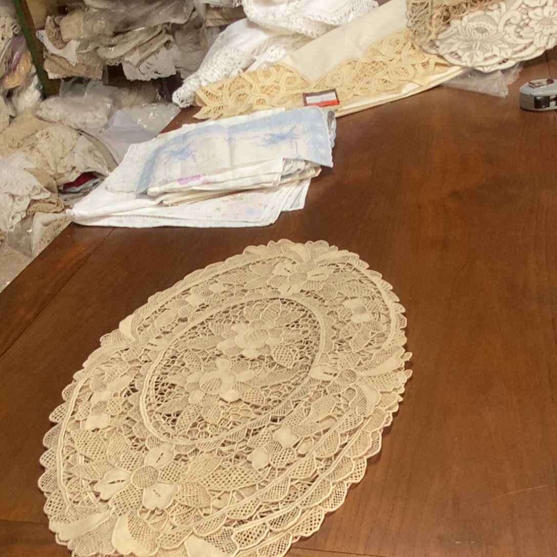 毛绒亚麻棉蚕丝067-32/48厘米椭圆