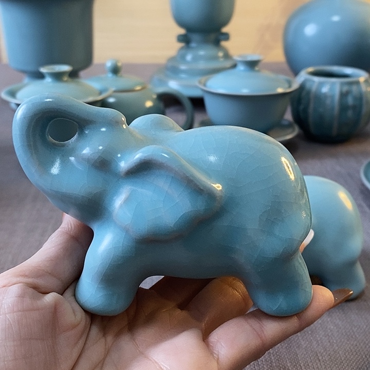 瓷片大像茶宠一一一一一一一