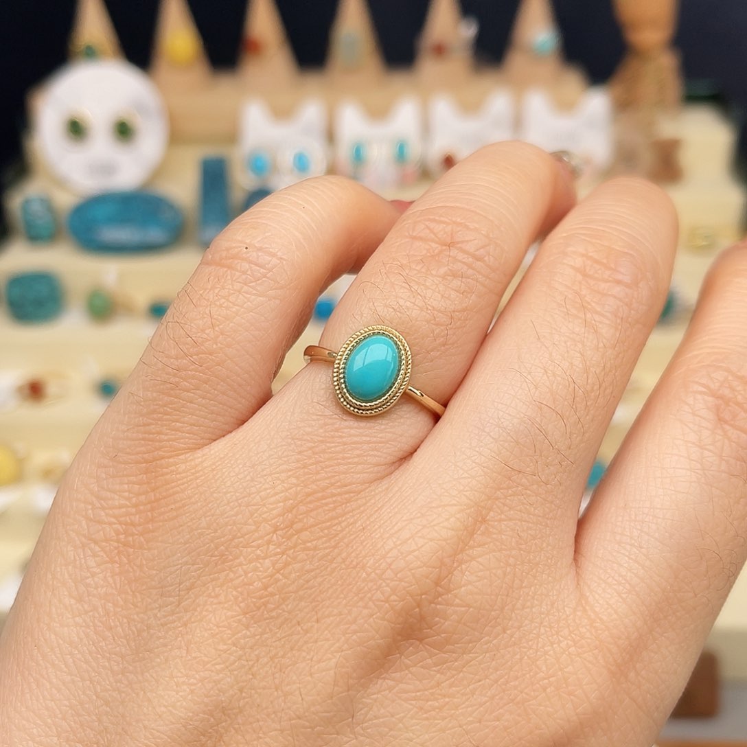 绿松石戒指合金女戒