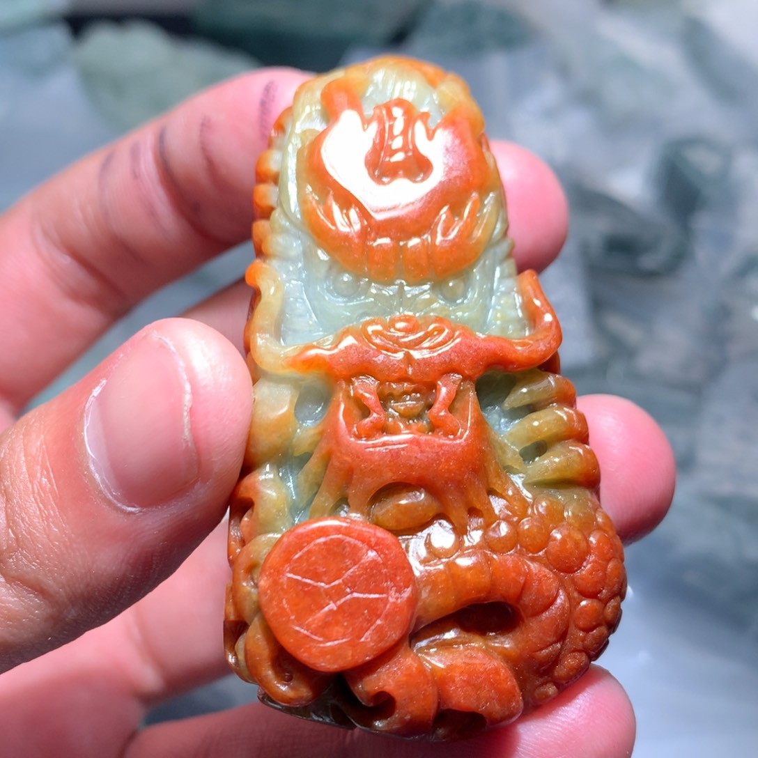 翡翠未镶嵌颈饰保真天然a货翡翠