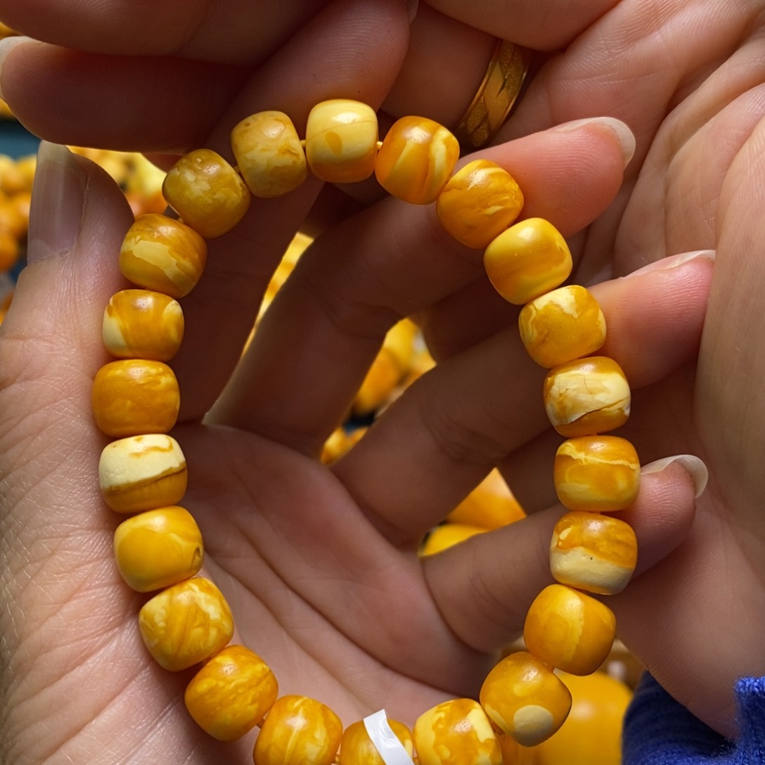 琥珀手链未镶嵌9:6加