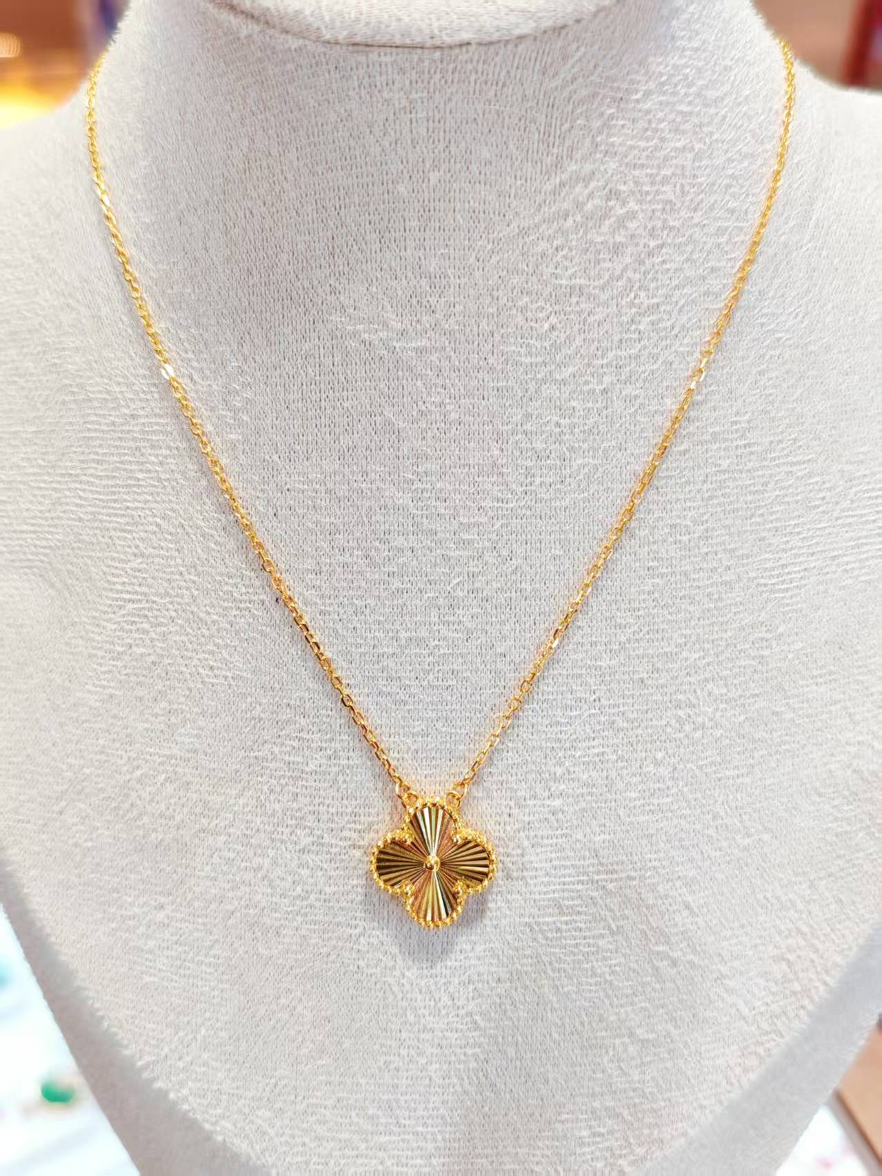 足金999四叶草套链闪亮夏日套链