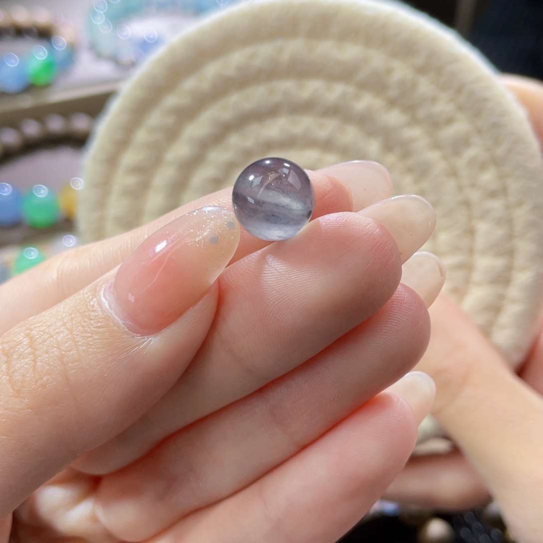 翡翠未镶嵌手链卡10.5黑钢