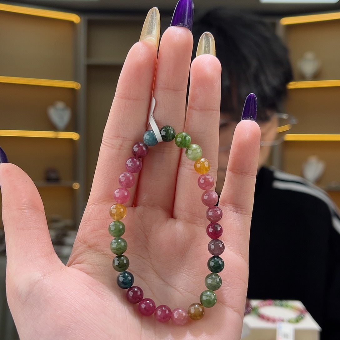 碧玺碧玺6mm（多样性发一件未镶嵌茉***葱