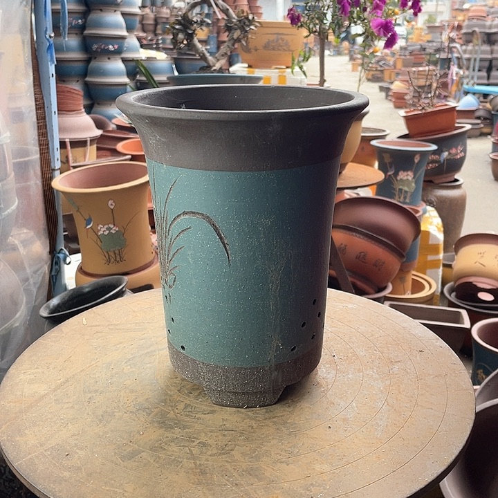 红陶宜兴紫砂花盆22