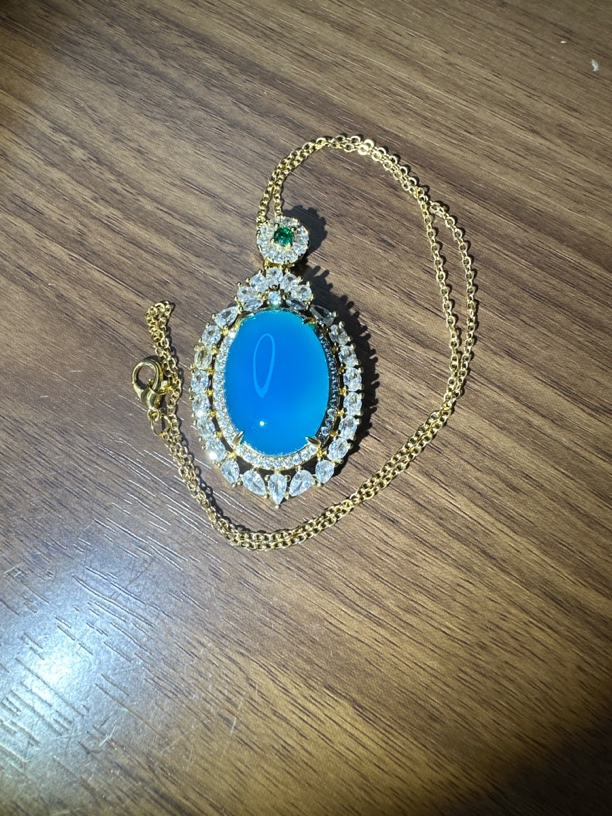 YS精品蓝玉项链MN0782（无礼盒）