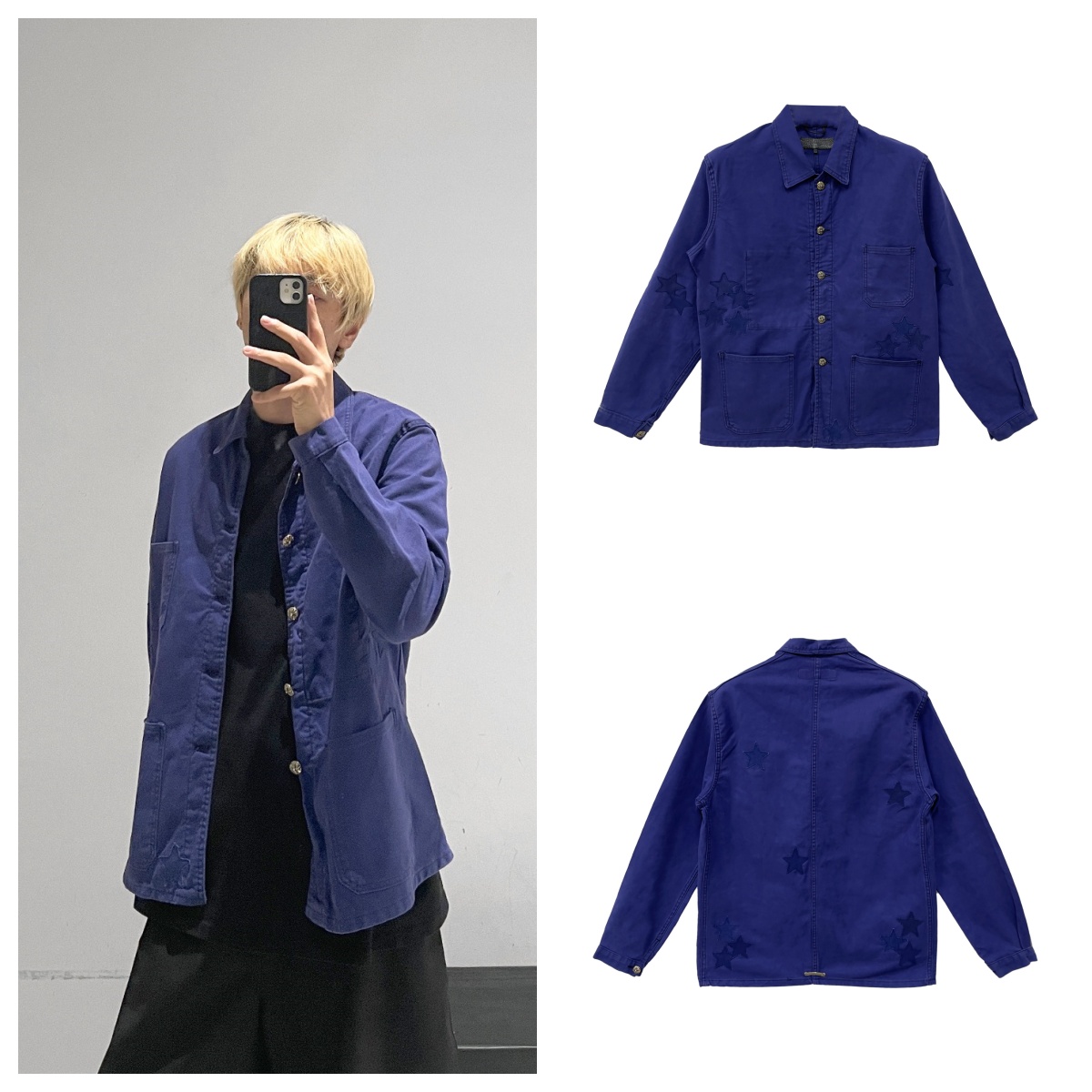 Chrome Hearts 克罗心 星星贴布法式工装夹克 外套