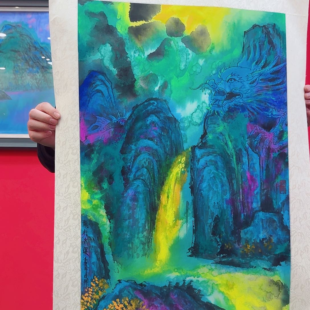 国画艺术家的作品