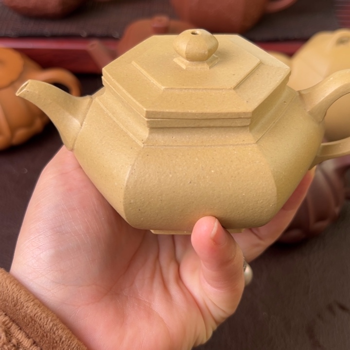 缘***秋紫砂茶壶本绿大彬微瑕