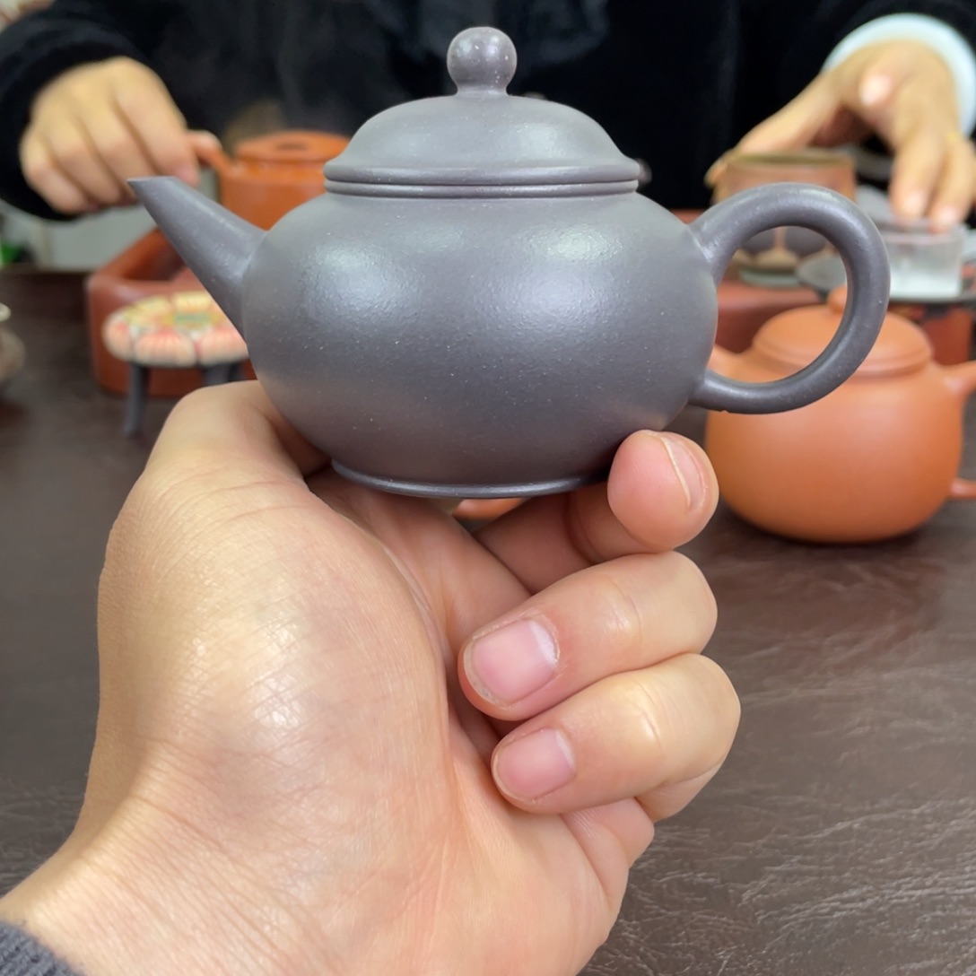 紫砂茶壶天青水平