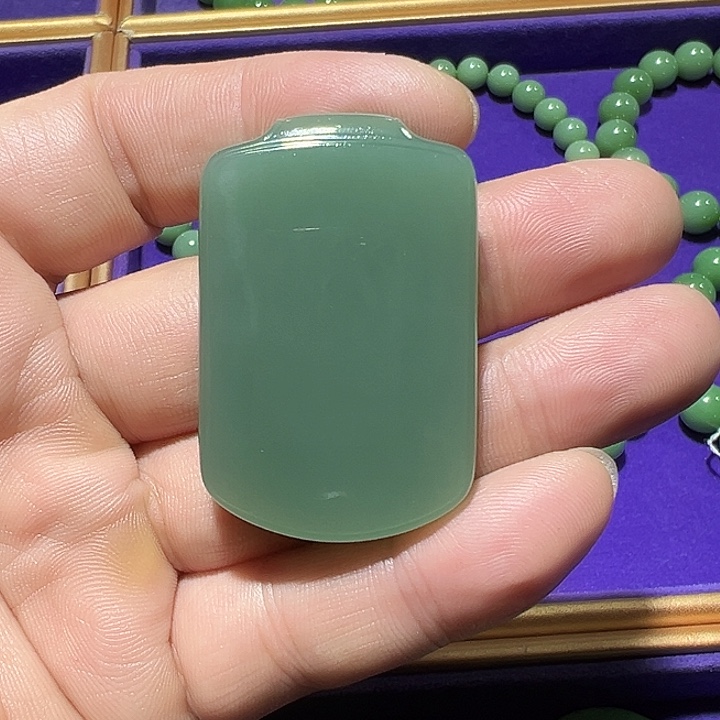 和田玉（碧玉）未镶嵌吊坠(不含链)