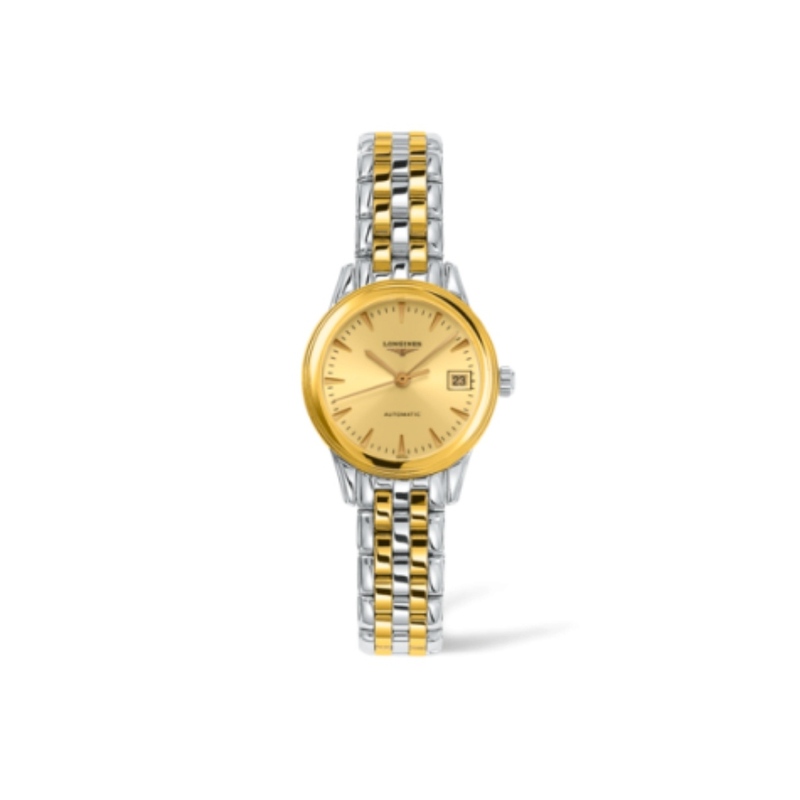 99新 Longines/浪琴 军旗2556/简约L4.274.3.32.7/时尚名表女26mm