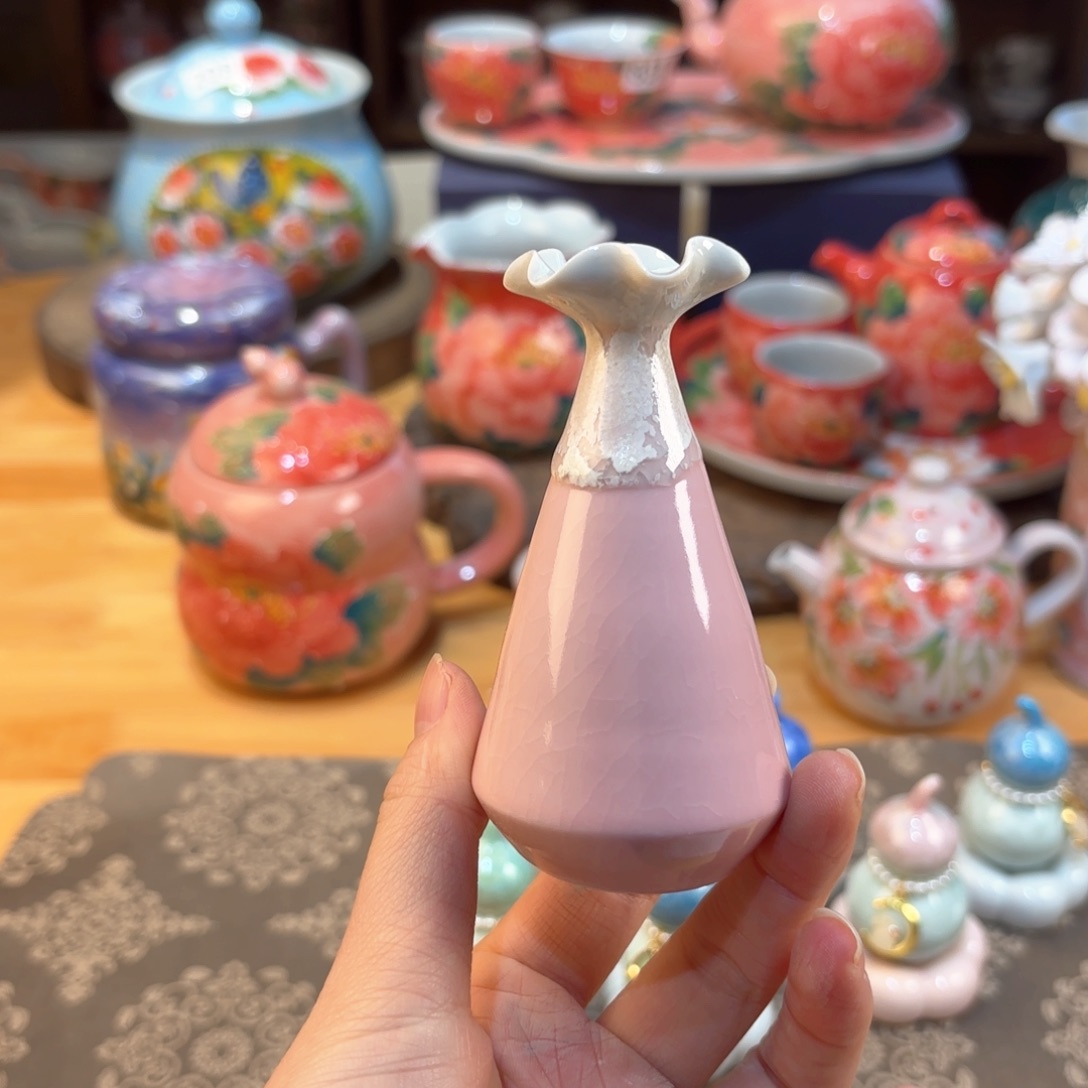 景德镇手绘高温釉下彩陶瓷茶具