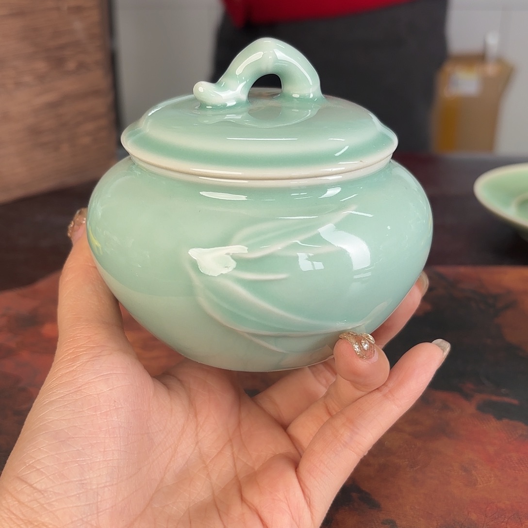 龙泉云间青瓷小米茶器