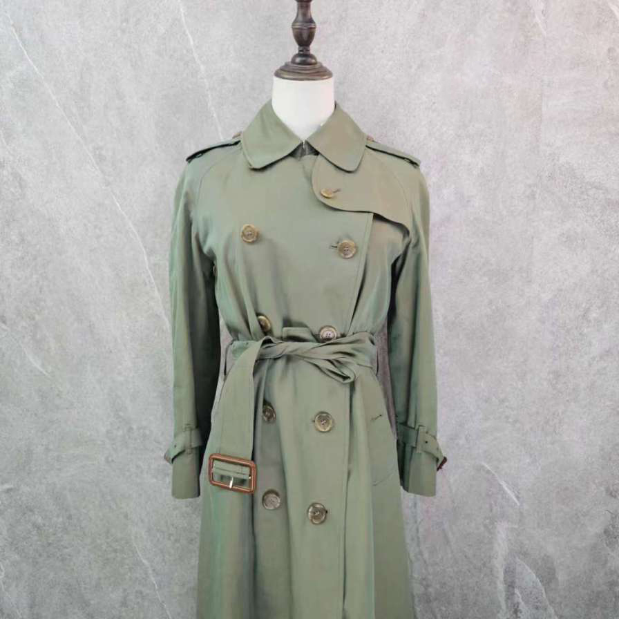 95新 BURBERRY/博柏利 长款休闲风衣外套/fy4363女装大衣时尚