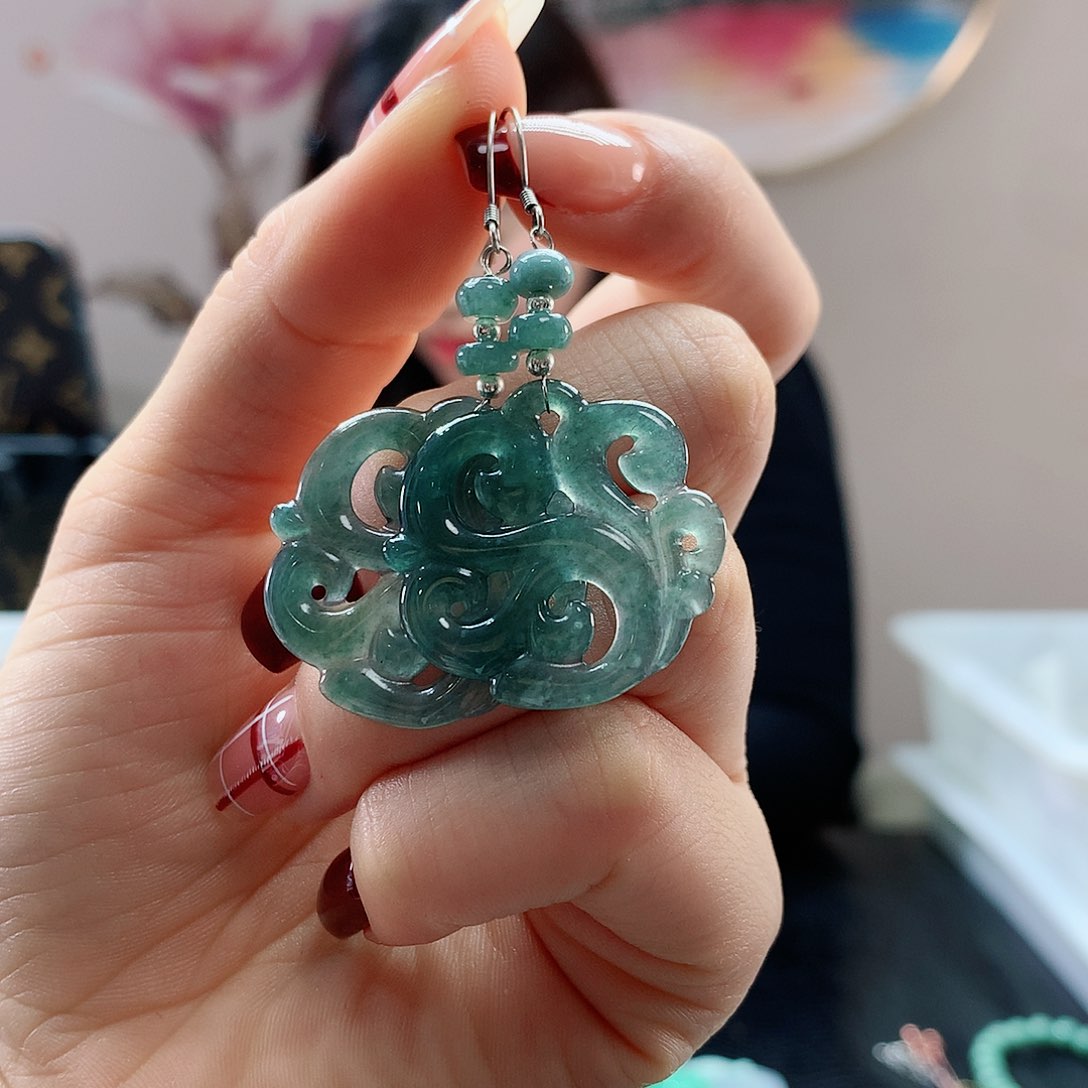 【闪购商品】翡翠耳饰未镶嵌，