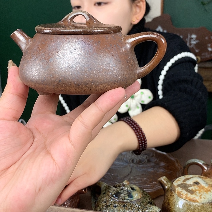 紫砂茶壶纯自然柴烧