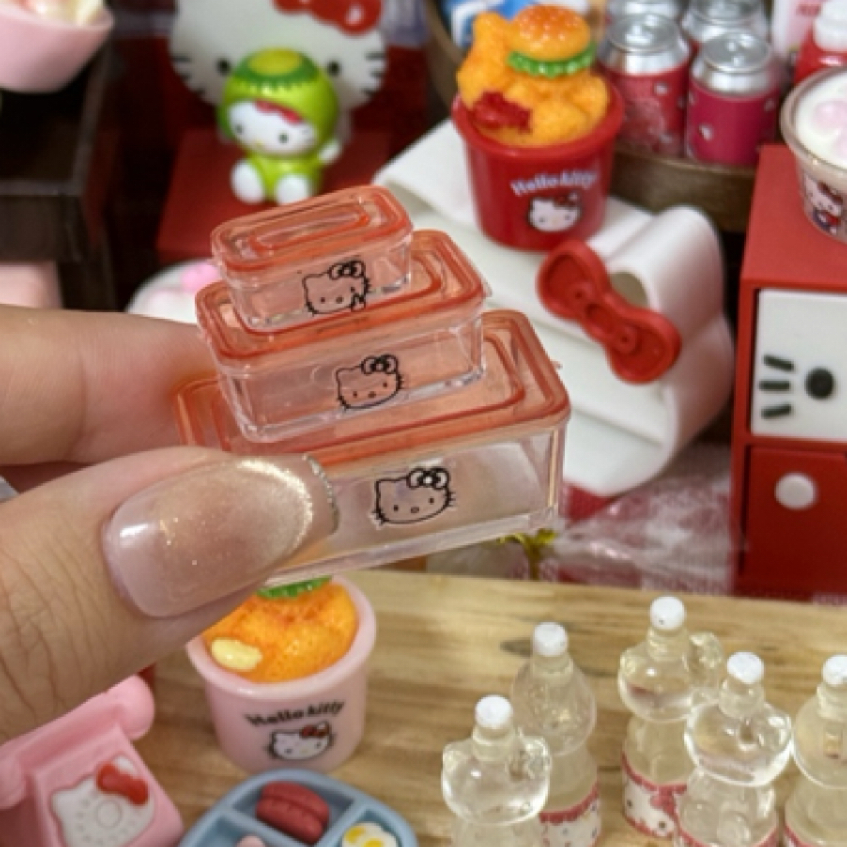 【小盒子系列】Kitty仿真微缩摆件过家家饰品手工配件