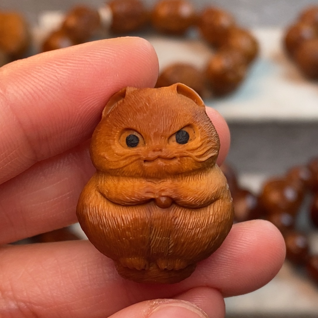 橄榄核手串/手链2.25小猫咪单粒