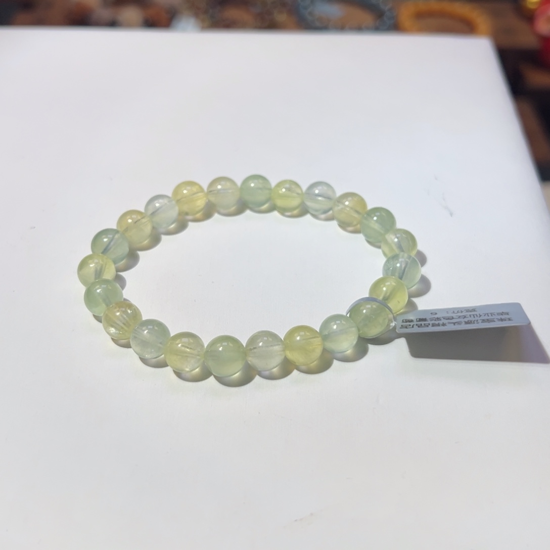 用***2水晶未镶嵌手串8m毕业级彩葡萄石