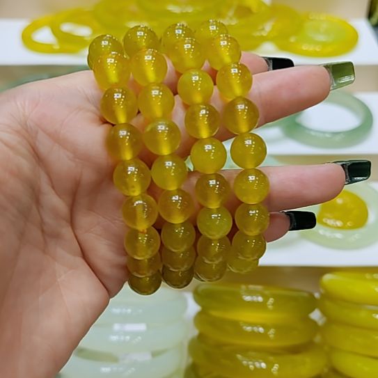 岫玉未镶嵌手链微瑕多样性发货拍一发一