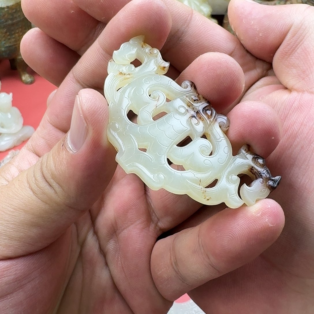 和田玉（糖玉）挂件未镶嵌