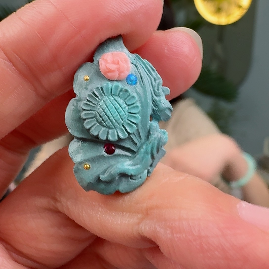 绿松石珠宝奇石未镶嵌