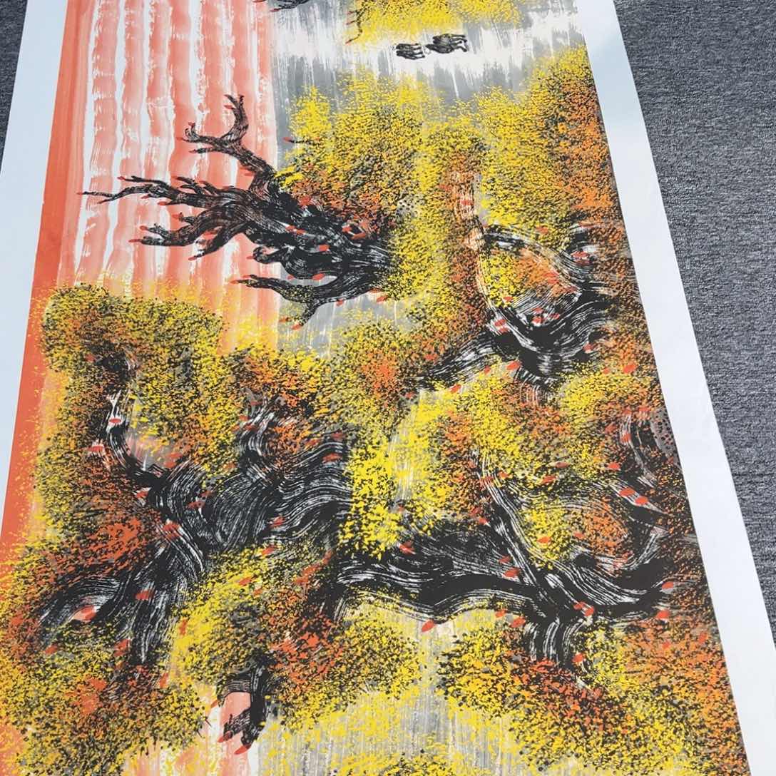 手绘作品全场放了