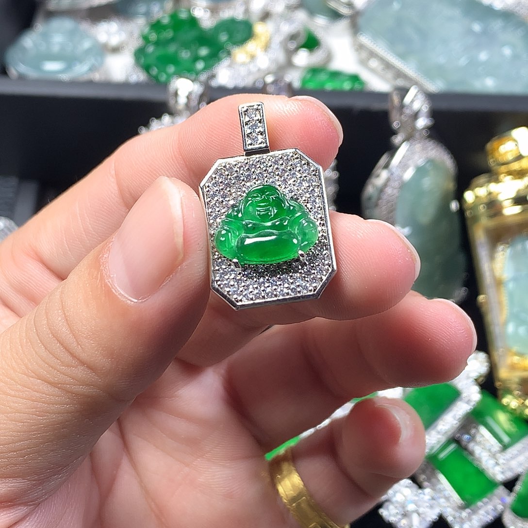 翡翠未镶嵌吊坠(不含链)