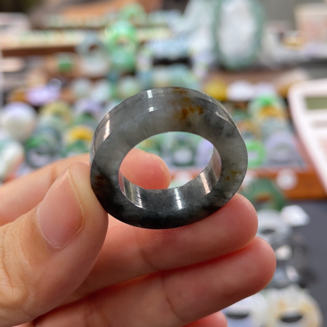 定制翡翠未镶嵌圈口15-22