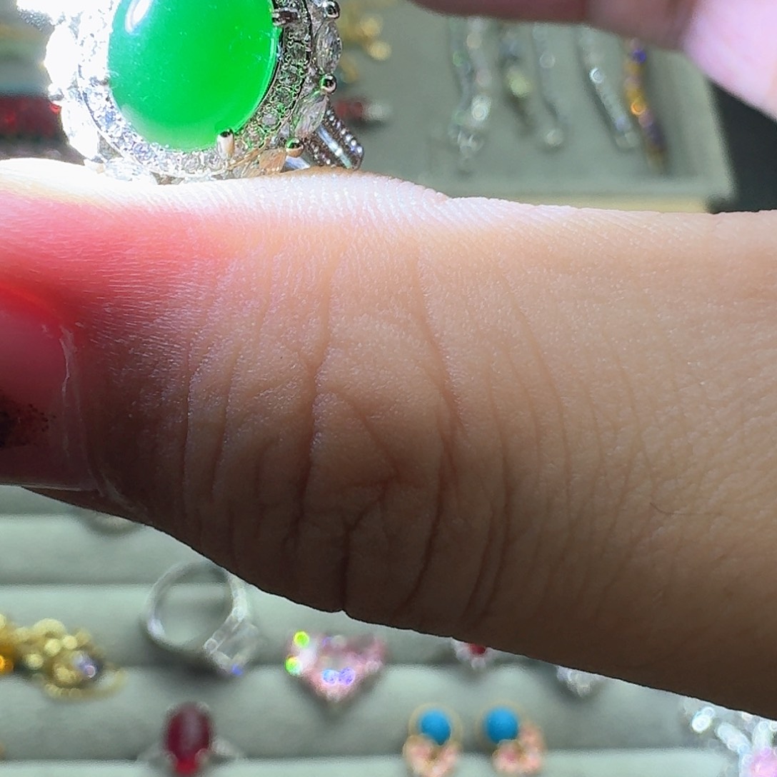 托帕石戒指银S925镶嵌