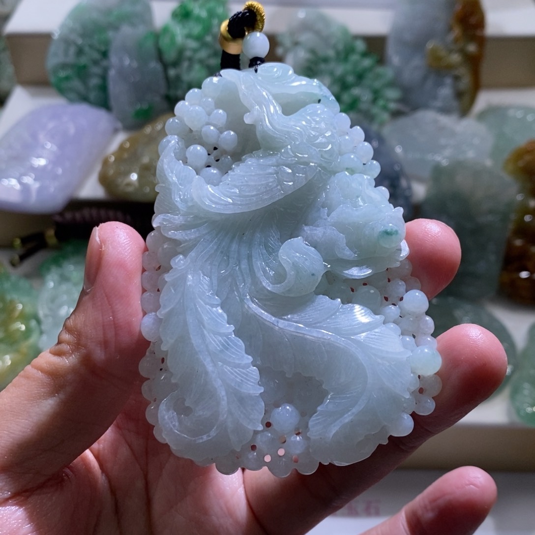 【闪购商品】翡翠颈饰未镶嵌凤凰