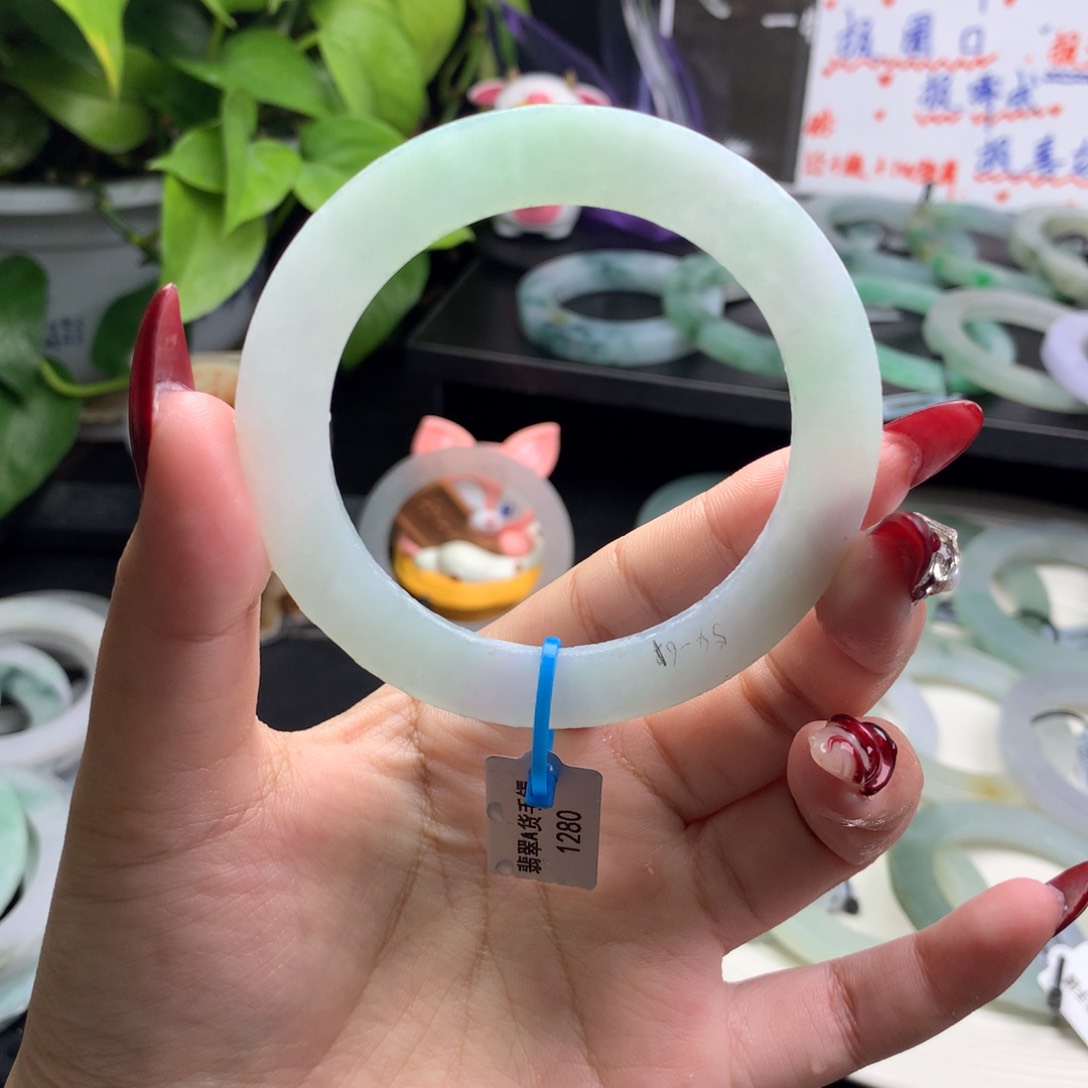 定制翡翠叮当镯未镶嵌54/61