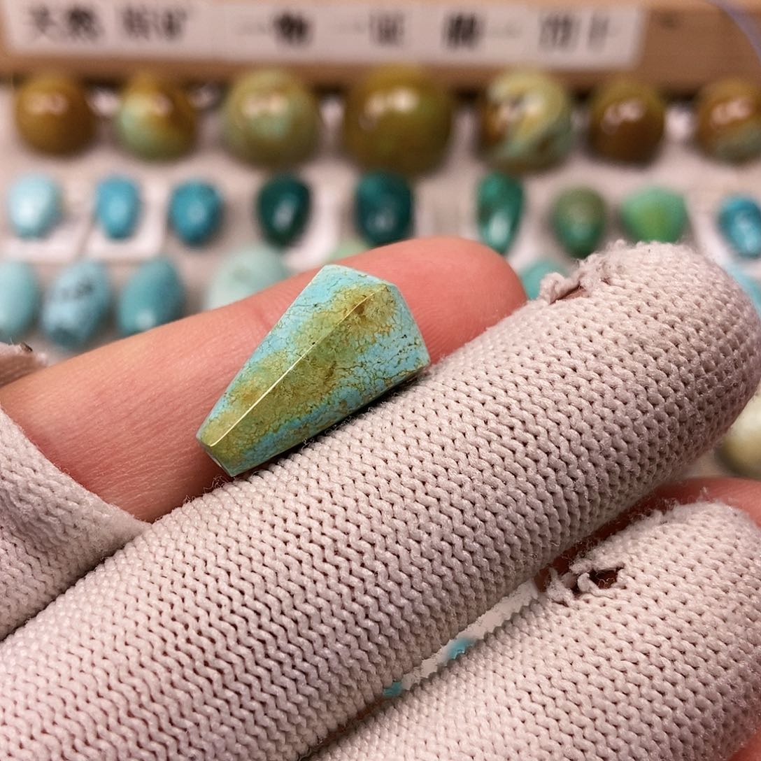 未镶嵌绿松石珠宝半成品