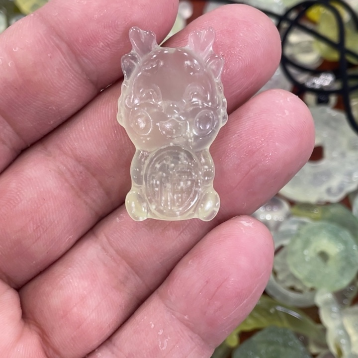 蛇纹石玉合金颈饰