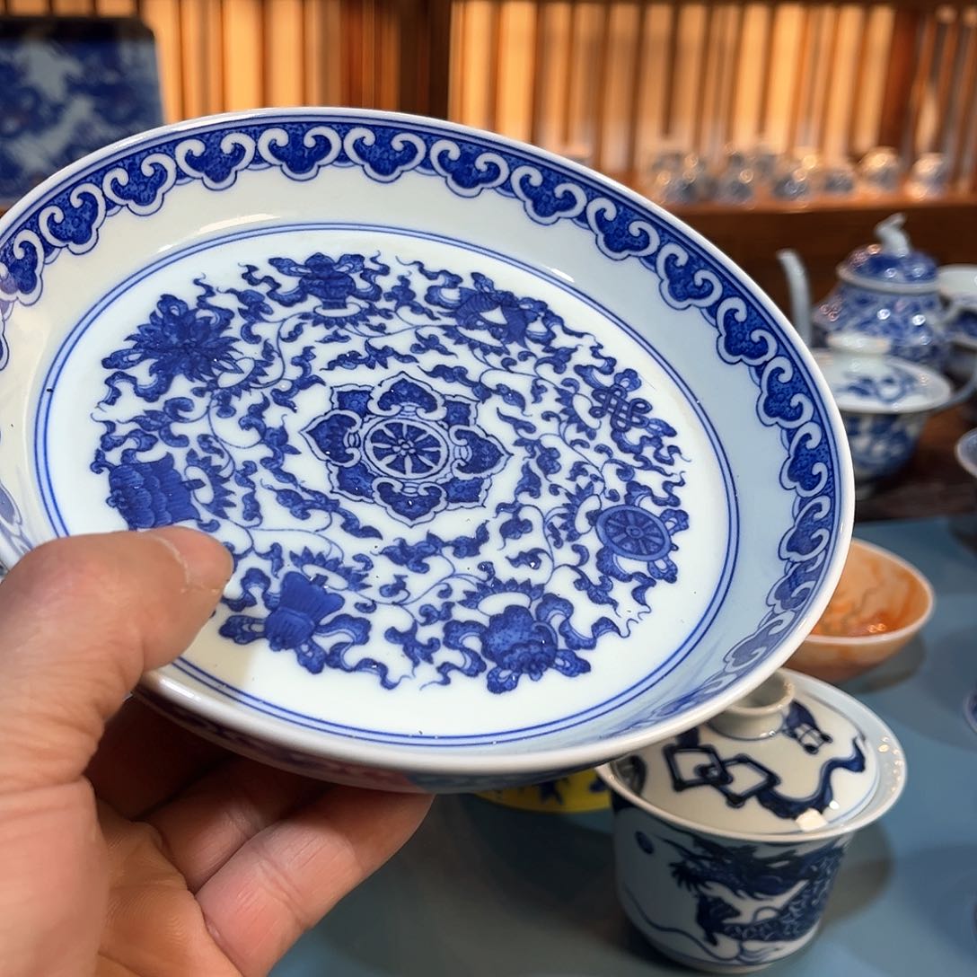 錡镇堂手工手绘壶承