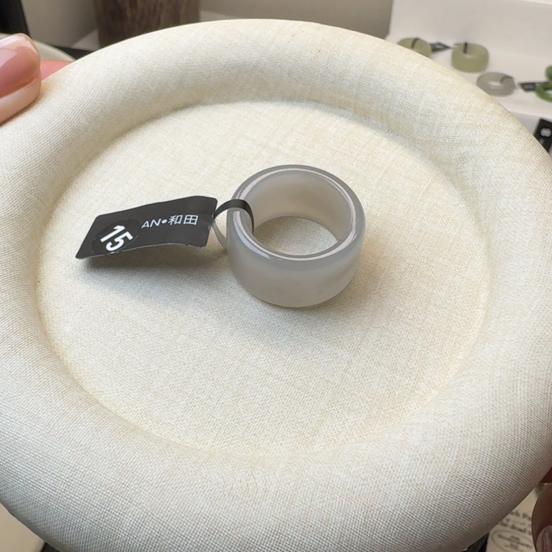 和田玉戒指未镶嵌x*e